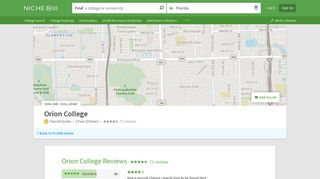 Orion College Reviews - Niche