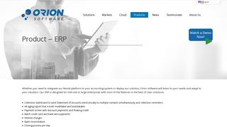 Product – ERP - Orion Software Inc.