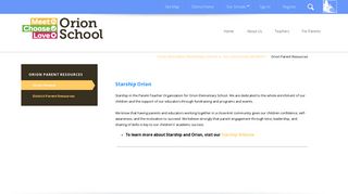 Orion Parent Resources / Orion Parents - Redwood City School District