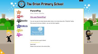 ParentPay | The Orion Primary School