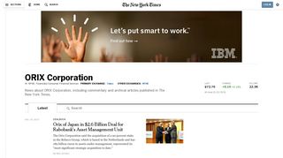 ORIX Corporation - The New York Times