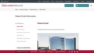 Patient Portal Information | Orlando Health
