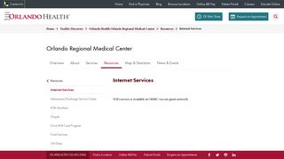 Internet Services - Orlando Health - One of Central Florida's Most ...