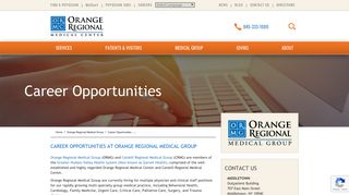 Careers - Orange Regional Medical Center