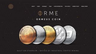 ORMEUS COIN – Backed by Industrial Cryptocurrency Mining