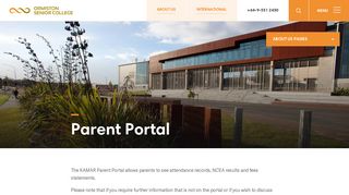 Parent Portal | Ormiston Senior College