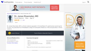 Dr. James Shoemaker, MD - Book an Appointment - Ormond Beach, FL