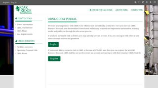 ORNL Guest Portal
