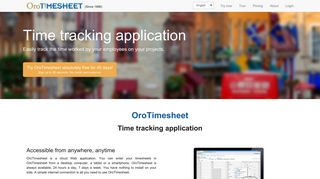 OroTimesheet - Time tracking application