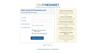 OroTimesheet - Start using OroTimesheet now!