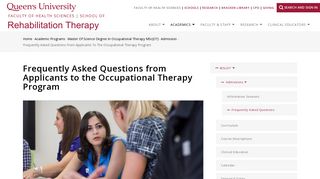 Frequently Asked Questions from Applicants to the Occupational ...