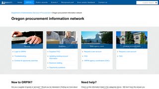 State of Oregon: Procurement - Oregon procurement information network