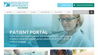 Patient Portal | Resurgens Orthopaedics