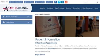 Patient Information | OrthoAtlanta