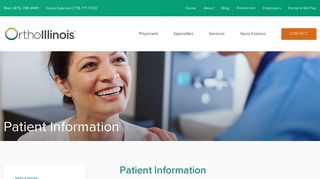 Patient Information | Ortho Illinois