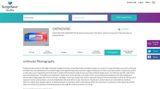 ORTHOVISC: Pediatric Drug Monograph | ScriptSave WellRx