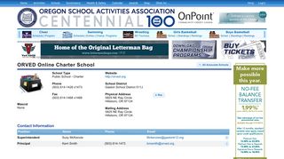 ORVED Online Char. School - OSAA
