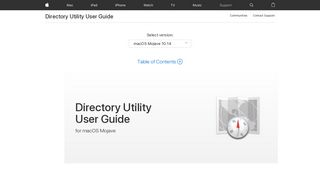 Welcome to Directory Utility on Mac - Apple Support