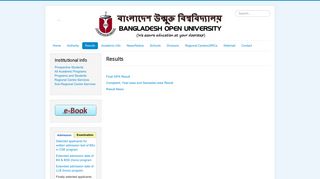 Bangladesh Open University - Results