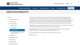 Employee Benefits | Ohio School Boards Association