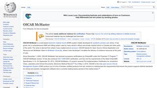 OSCAR McMaster - Wikipedia