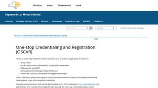 One-stop Credentialing and Registration (OSCAR) | New York State ...