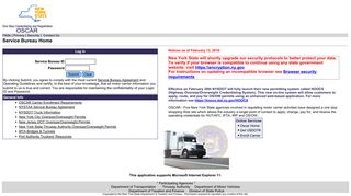OSCAR service bureau home page