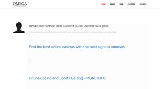 Massachusetts casino legal casino va beach ems oscartrack login