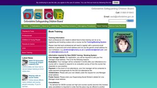 Book Training | Oxfordshire Safeguarding Children Board