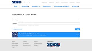 Log in | OSCE Procurement