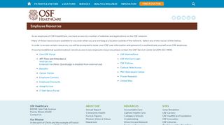 Employee Resources | OSF HealthCare