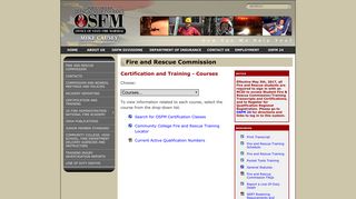 NCDOI OSFM | Fire and Rescue Commission - Certification and ...