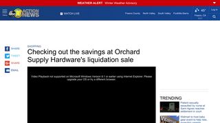 Checking out the savings at OSH's liquidation sale - ABC30.com