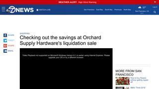 Checking out the savings at OSH's liquidation sale - ABC7 News