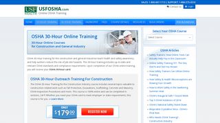 OSHA 30-Hour Training Online | 30-Hour OSHA ... - USFOSHA.com