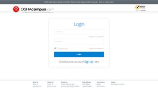 Learner For Life - Student Log-In | OSHACampus.com