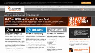 OSHA-Authorized 10-Hour Online Safety Training Courses - ClickSafety
