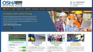 OSHA.com • 10 & 30 Hour Online OSHA Training, HAZWOPER Courses