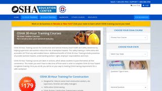 OSHA 30-Hour Training Courses | OSHA Education Center