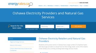 Oshawa Electricity Providers & Natural Gas Services - EnergyRates.ca