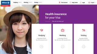 Allianz Global Assistance OVHC & OSHC: Visa Health Insurance ...