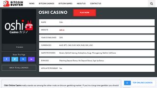 Oshi Casino Review & Ratings: Games, Free Spins & Bonuses ...