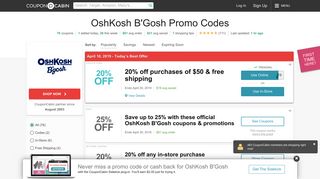 20% Off OshKosh B'Gosh Coupons & Promo Codes - February 2019