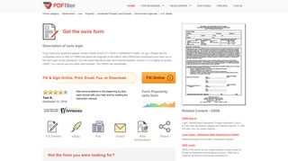 Osiis - Fill Online, Printable, Fillable, Blank | PDFfiller
