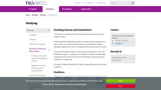 Enrolling Courses and Examinations - TU/e Education Guide