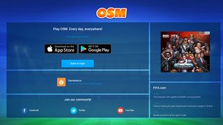 Online Soccer Manager (OSM) - Thanks for playing OSM.