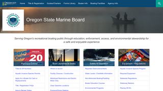 Oregon State Marine Board : Home : State of Oregon - Oregon.gov