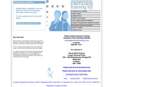 Contact Osmosis Training - OSMOSIS Training Ltd.