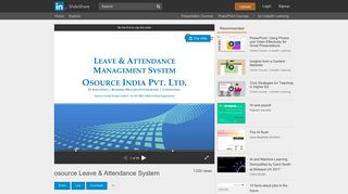 osource Leave & Attendance System - SlideShare