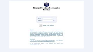 Login - Financial Services Commission